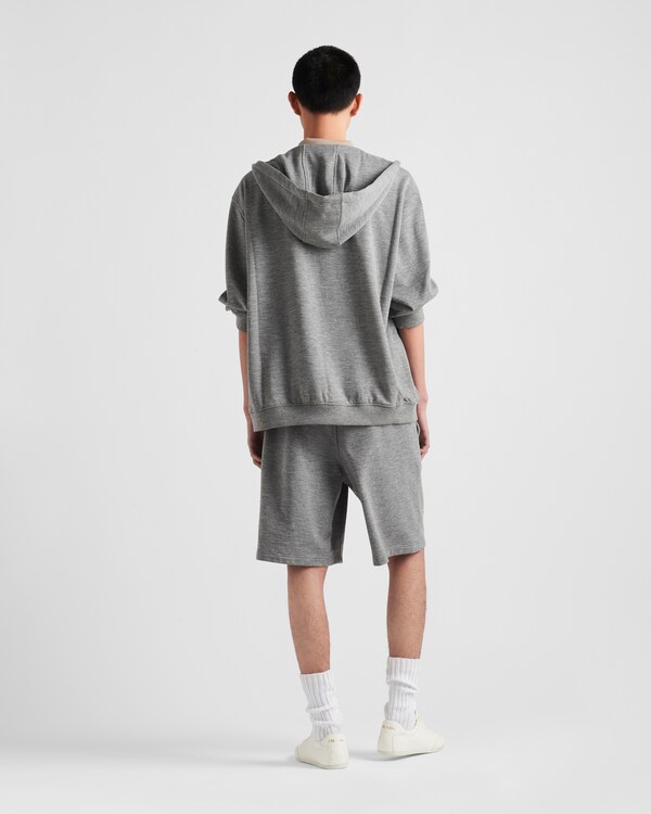 カシミヤブレンド カーディガンフーディー カシミヤブレンド カーディガンフーディー