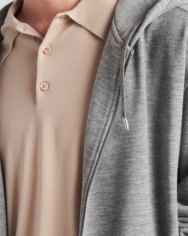 カシミヤブレンド カーディガンフーディー カシミヤブレンド カーディガンフーディー