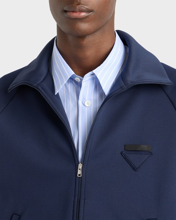 Zippered technical fabric jacket Zippered technical fabric jacket