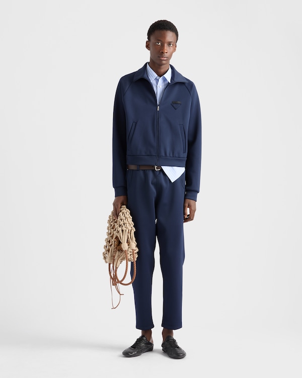 Zippered technical fabric jacket Zippered technical fabric jacket