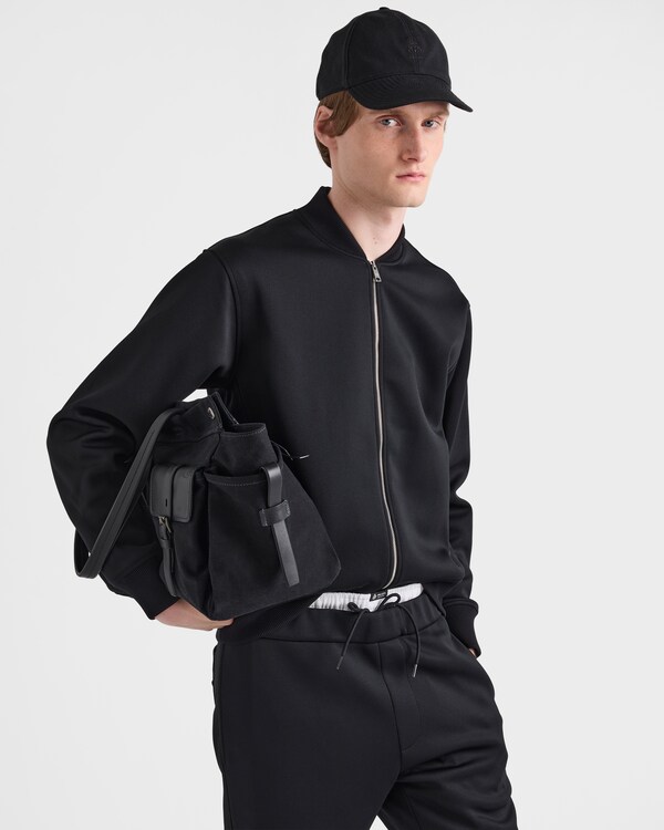 Jersey blouson jacket - Black Jersey blouson jacket - Black