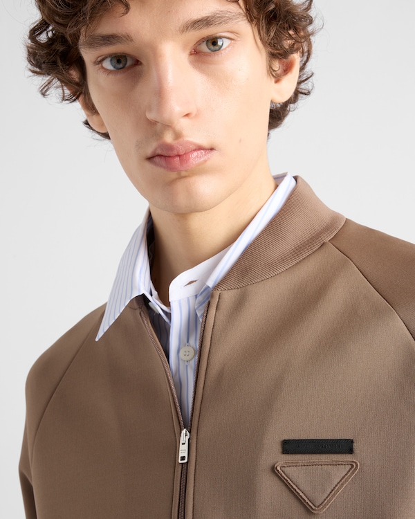 テクニカルフリース ブルゾンジャケット - バークブラウン テクニカルフリース ブルゾンジャケット - バークブラウン