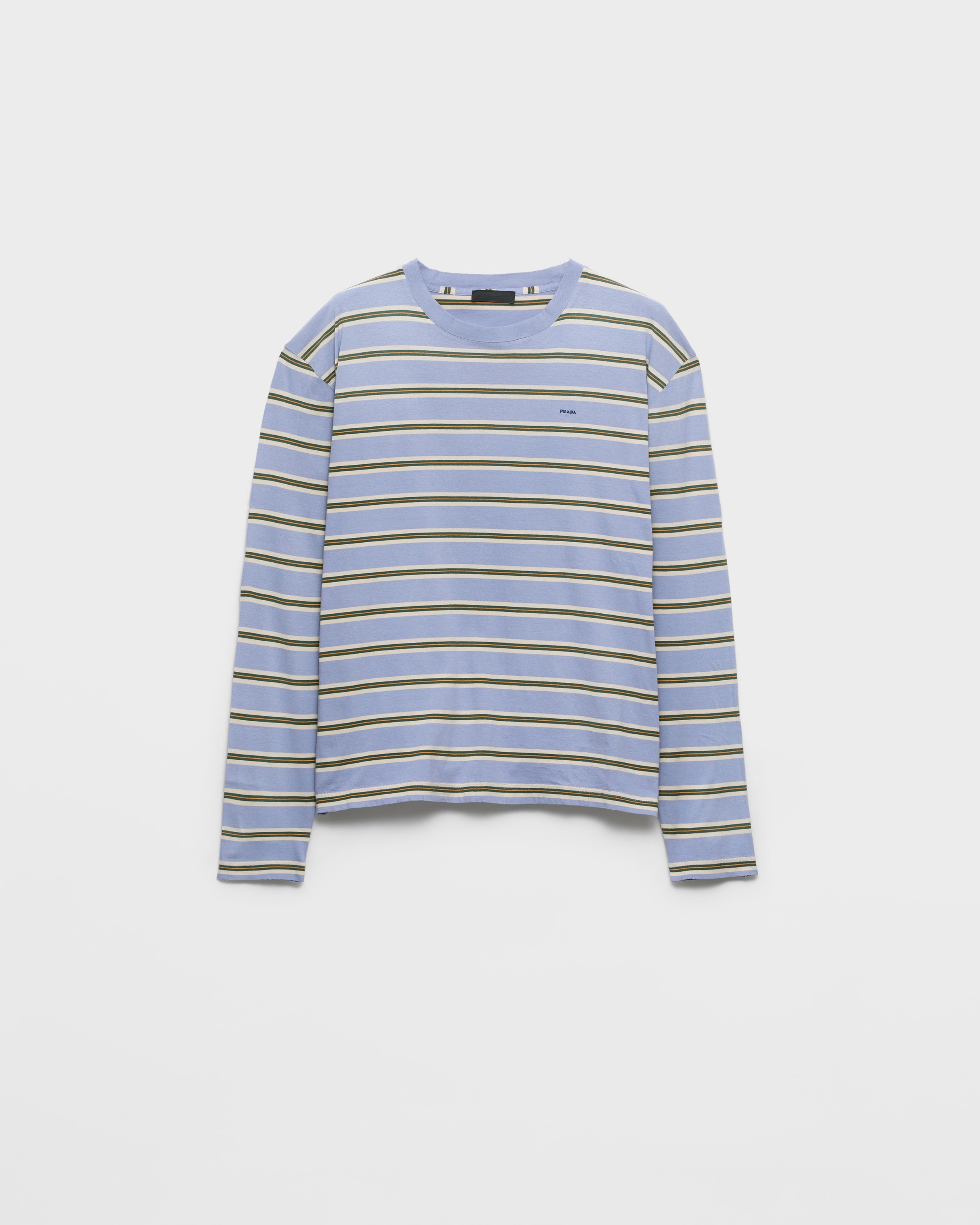 Periwinkle/lime Jersey T-shirt | PRADA