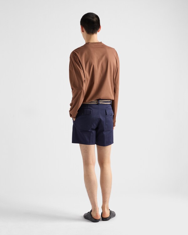 Long-sleeved cotton T-shirt - Tobacco Long-sleeved cotton T-shirt - Tobacco