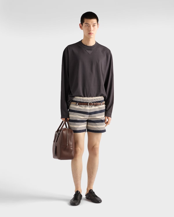 Long-sleeved cotton T-shirt - Lead Gray Long-sleeved cotton T-shirt - Lead Gray