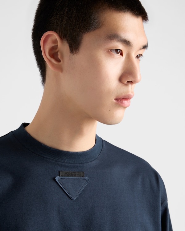 T-shirt en coton à manches longues - Bleu Baltique T-shirt en coton à manches longues - Bleu Baltique