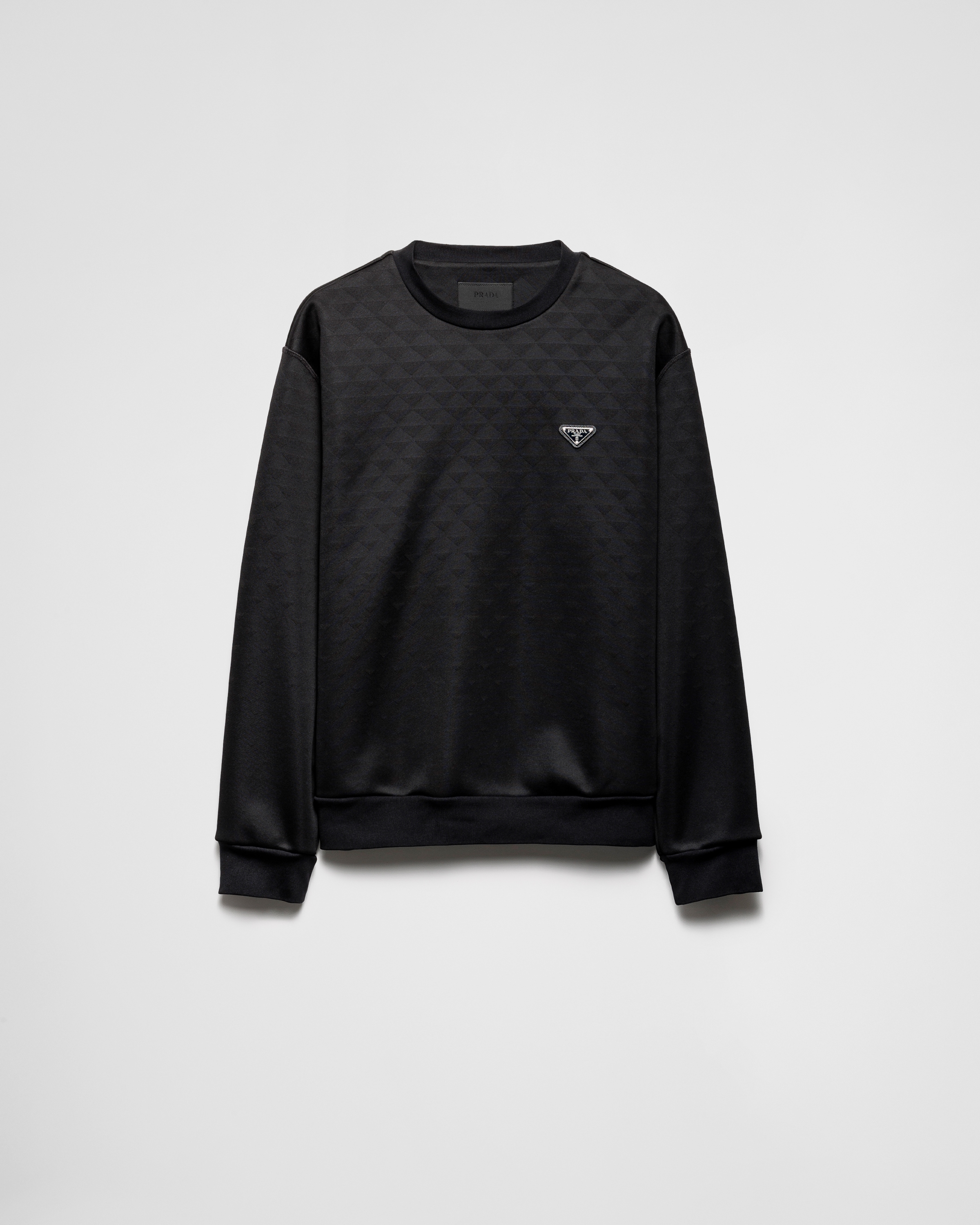 Black Technical Fabric Sweatshirt PRADA