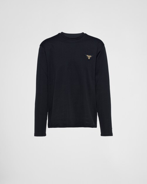 Prada T-shirt à manches longues en coton 1