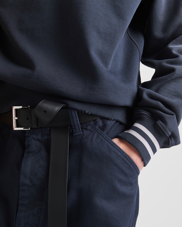 Navy Cotton Sweatshirt | PRADA