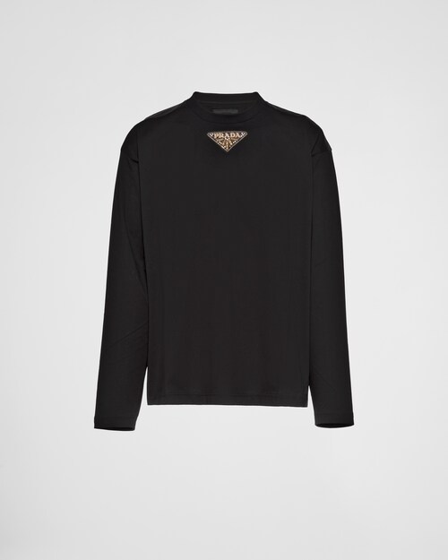 Prada Long-sleeved jersey and Re-Nylon T-shirt 1