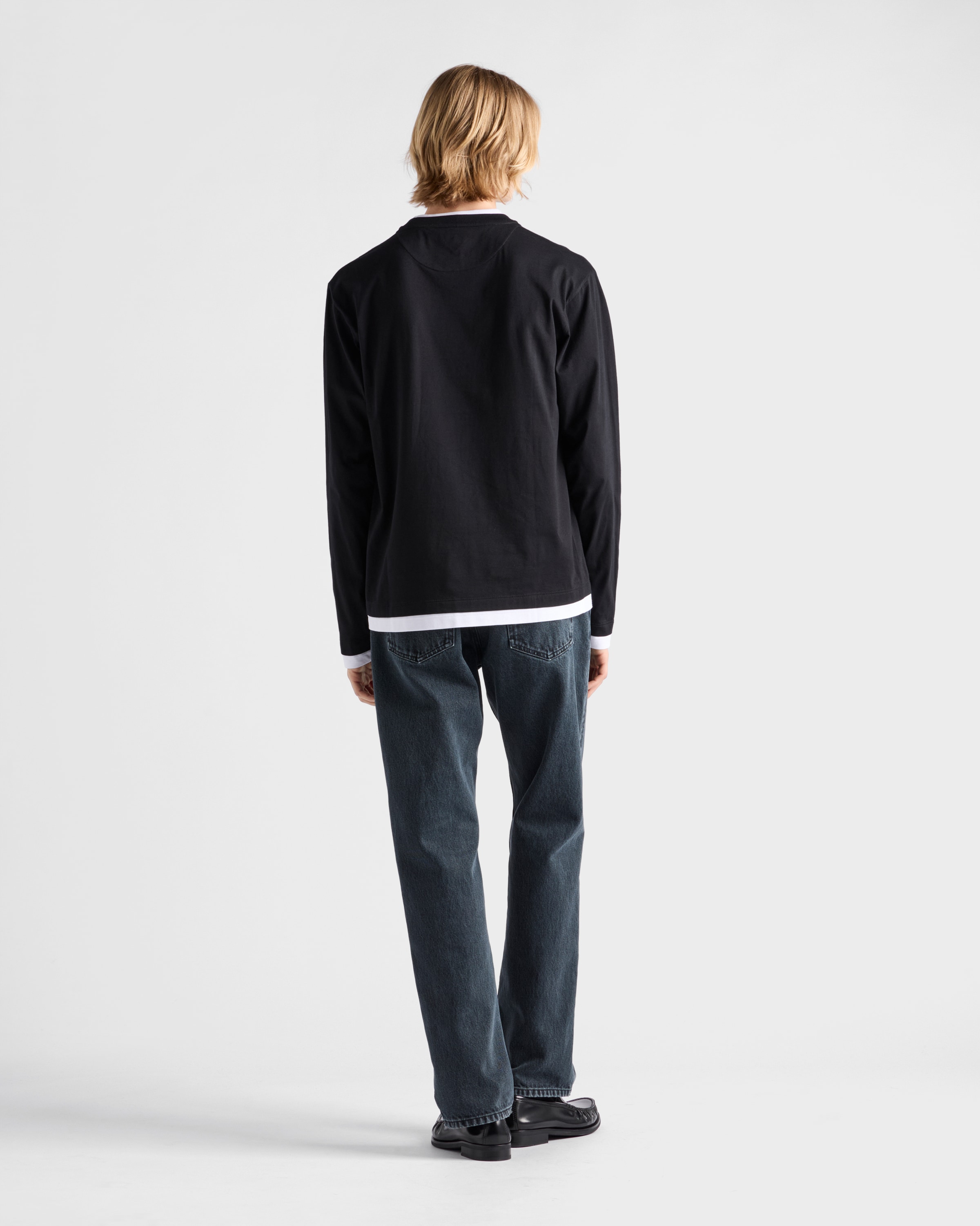 Long-sleeved cotton T-shirt