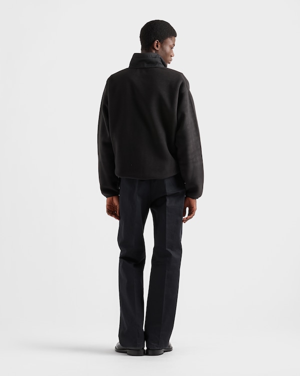 Fleece blouson jacket - Black Fleece blouson jacket - Black
