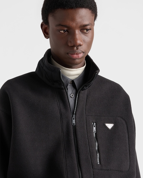 Fleece blouson jacket - Black Fleece blouson jacket - Black