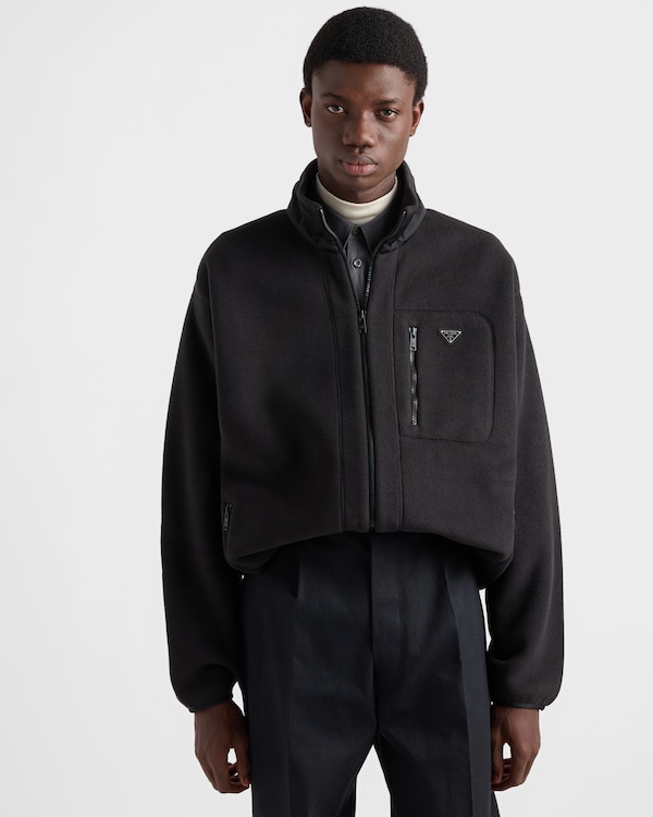 Fleece blouson jacket - Black Fleece blouson jacket - Black