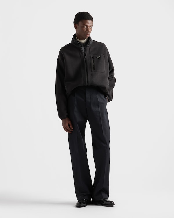 Fleece blouson jacket - Black Fleece blouson jacket - Black