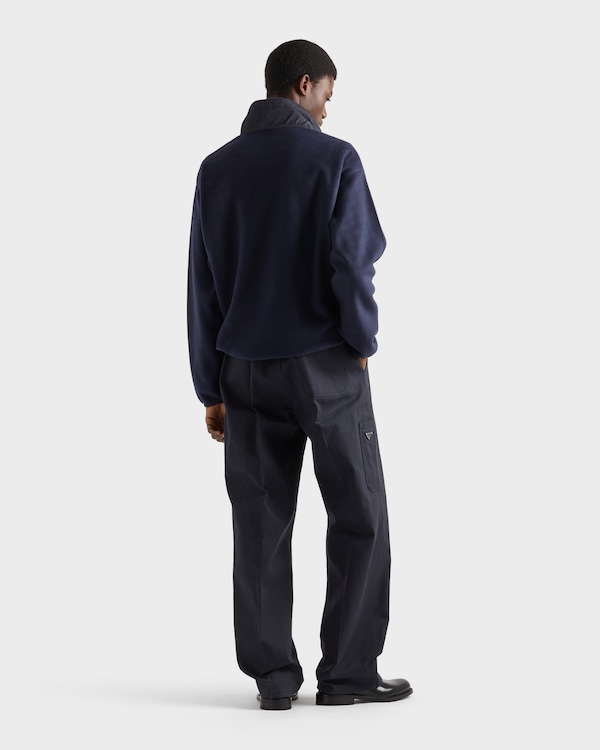 Fleece blouson jacket - Navy Fleece blouson jacket - Navy
