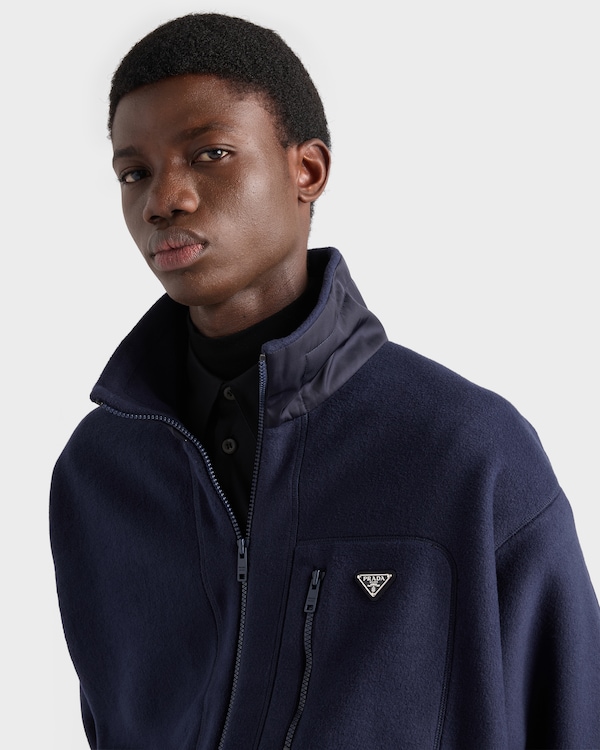 Fleece blouson jacket - Navy Fleece blouson jacket - Navy