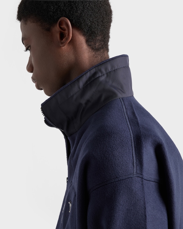 Fleece blouson jacket - Navy Fleece blouson jacket - Navy