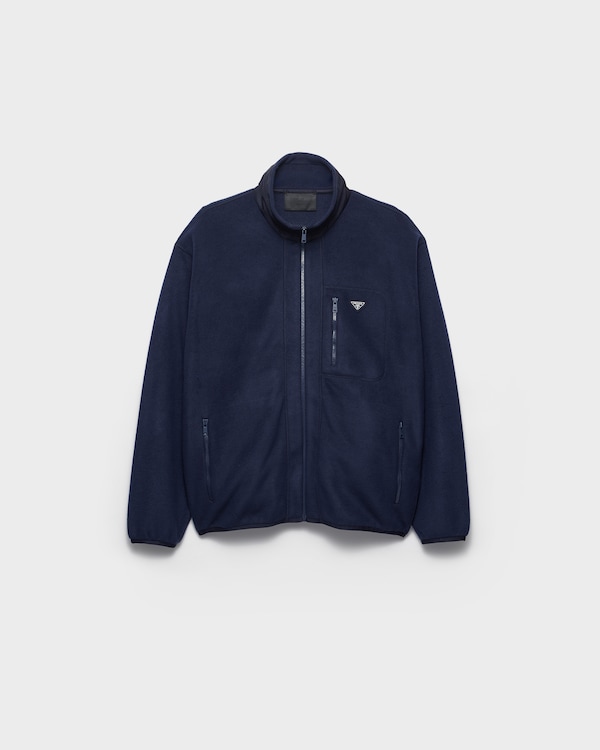 Fleece blouson jacket - Navy Fleece blouson jacket - Navy