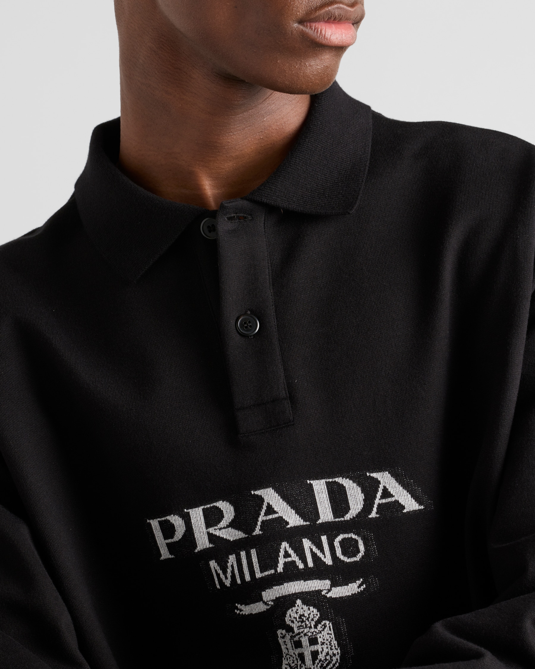 PRADA 26S SHORT SLEEVED POLO SHIRT 742