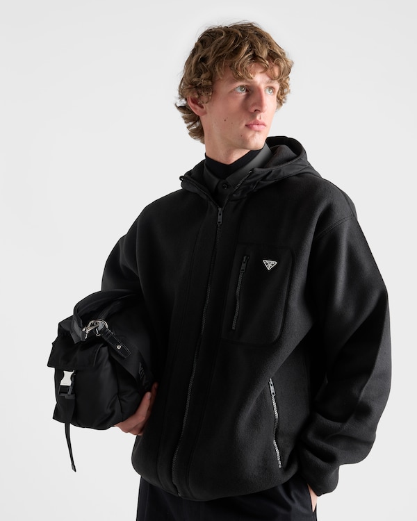Fleece blouson jacket - Black Fleece blouson jacket - Black