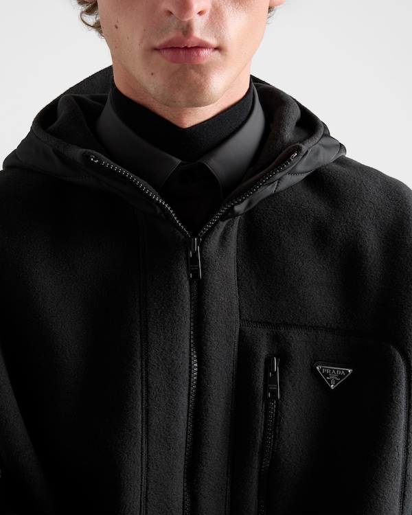 Fleece blouson jacket - Black Fleece blouson jacket - Black