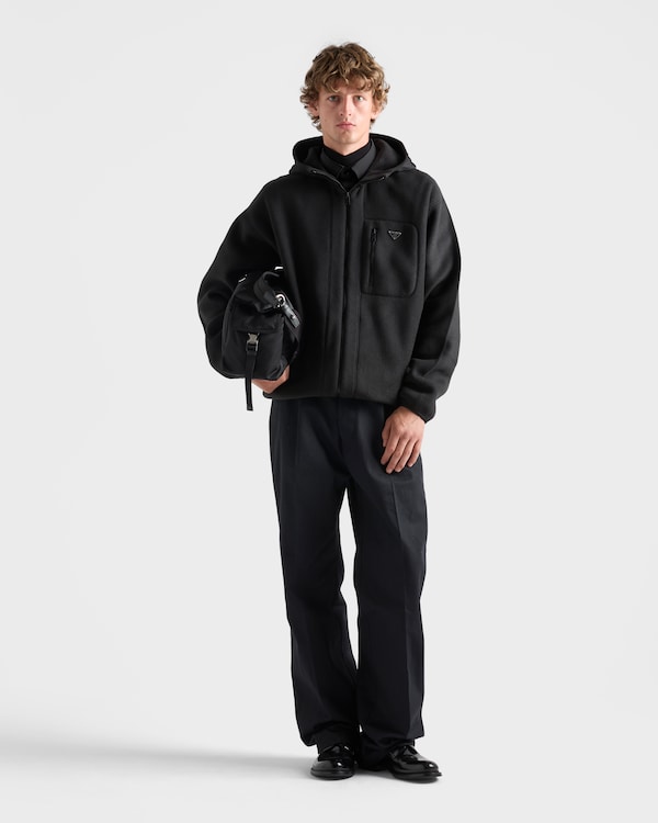 Fleece blouson jacket - Black Fleece blouson jacket - Black
