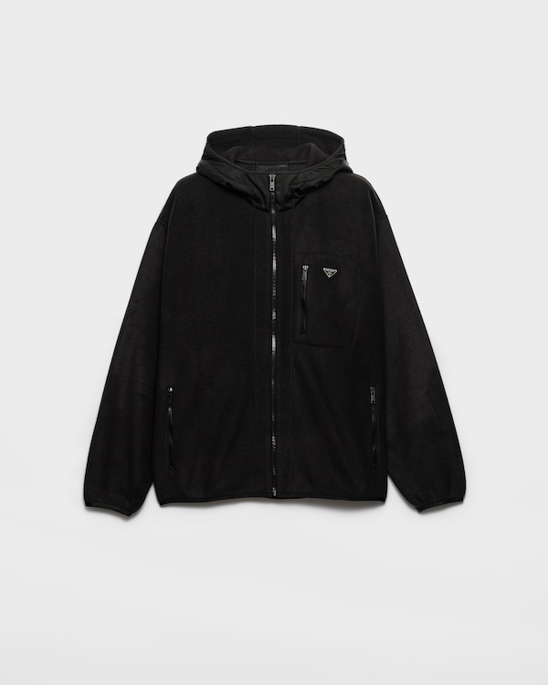 Fleece blouson jacket - Black Fleece blouson jacket - Black