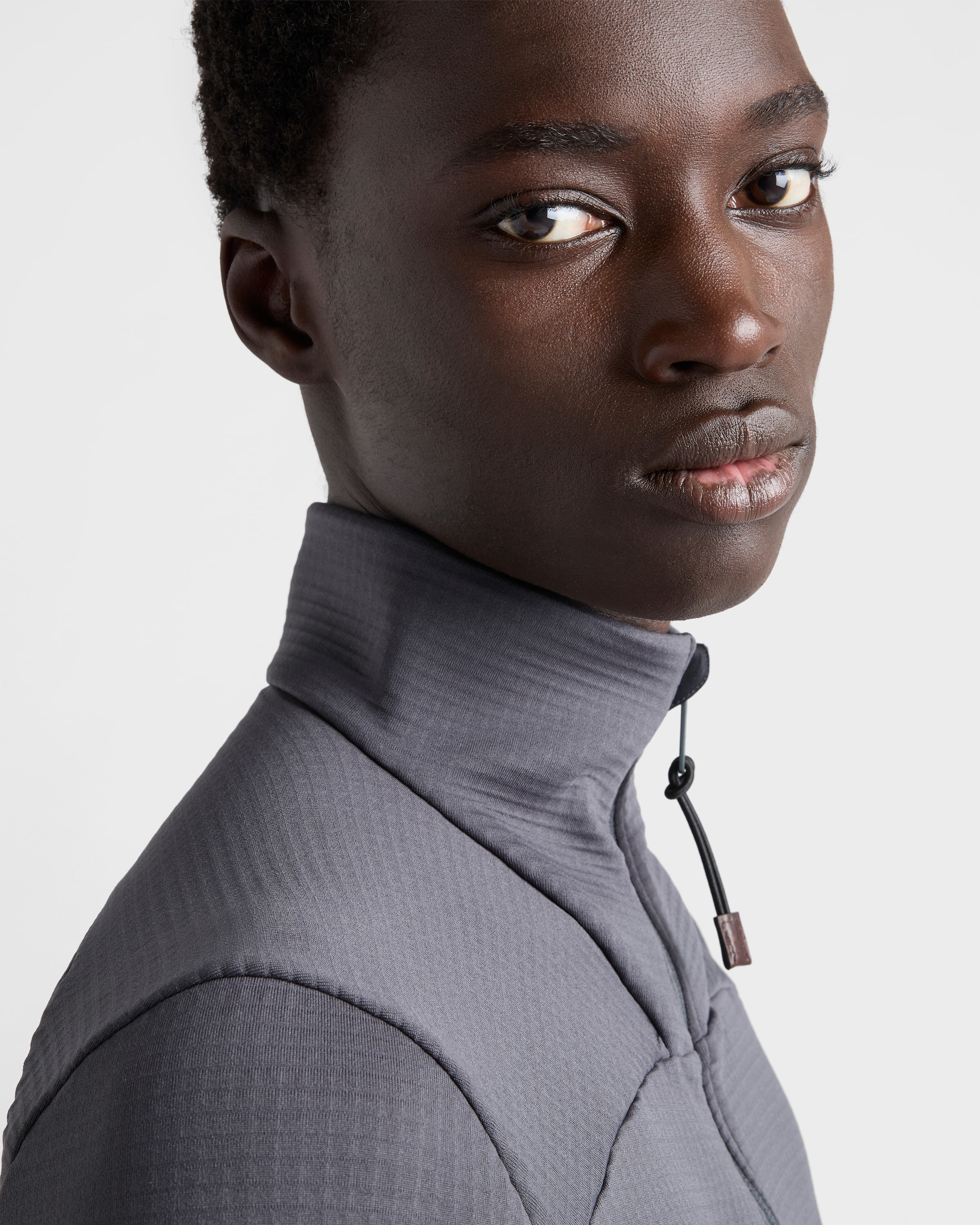 ダークグレー テクニカルファブリック ブルゾンジャケット | PRADA