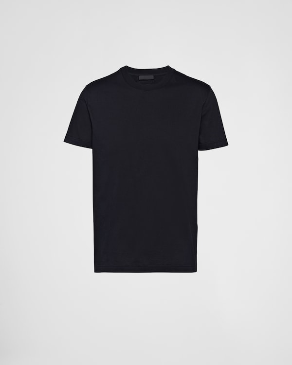 ネイビー 3パック コットンジャージーTシャツ | PRADA