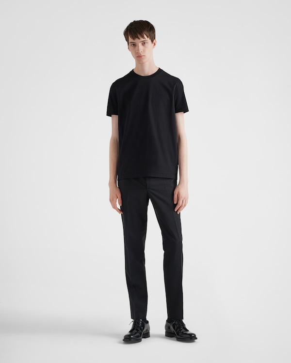 Three Pack Cotton Jersey T-Shirts - Black Three Pack Cotton Jersey T-Shirts - Black