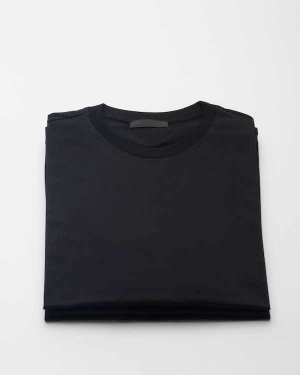 Three Pack Cotton Jersey T-Shirts - Black Three Pack Cotton Jersey T-Shirts - Black
