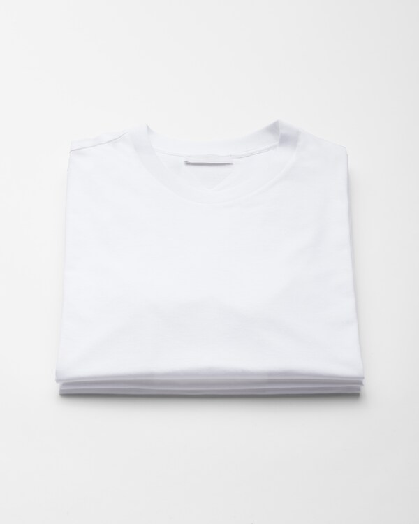 Three Pack Cotton Jersey T-Shirts - White Three Pack Cotton Jersey T-Shirts - White