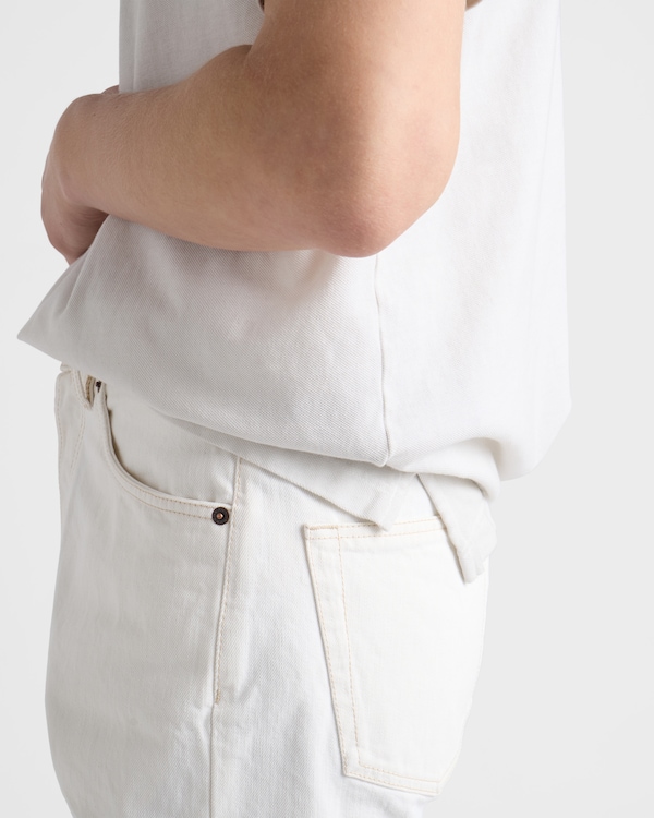 Polo de algodón teñido en prenda - Blanco Calizo Polo de algodón teñido en prenda - Blanco Calizo