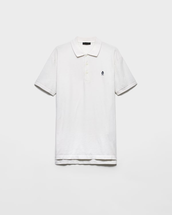 Polo de algodón teñido en prenda - Blanco Calizo Polo de algodón teñido en prenda - Blanco Calizo