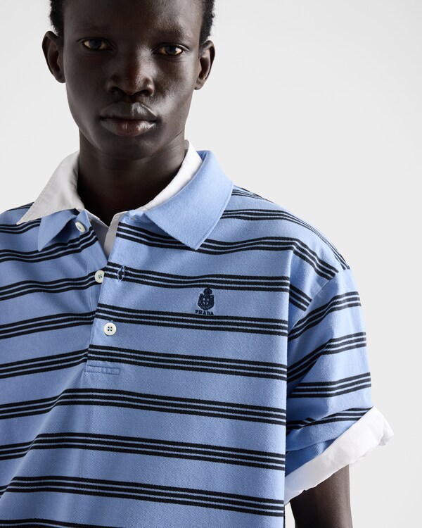 Garment-dyed cotton polo shirt - Periwinkle/Blue Garment-dyed cotton polo shirt - Periwinkle/Blue
