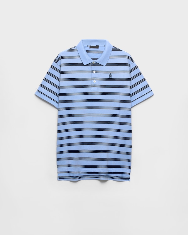 Garment-dyed cotton polo shirt - Periwinkle/Blue Garment-dyed cotton polo shirt - Periwinkle/Blue