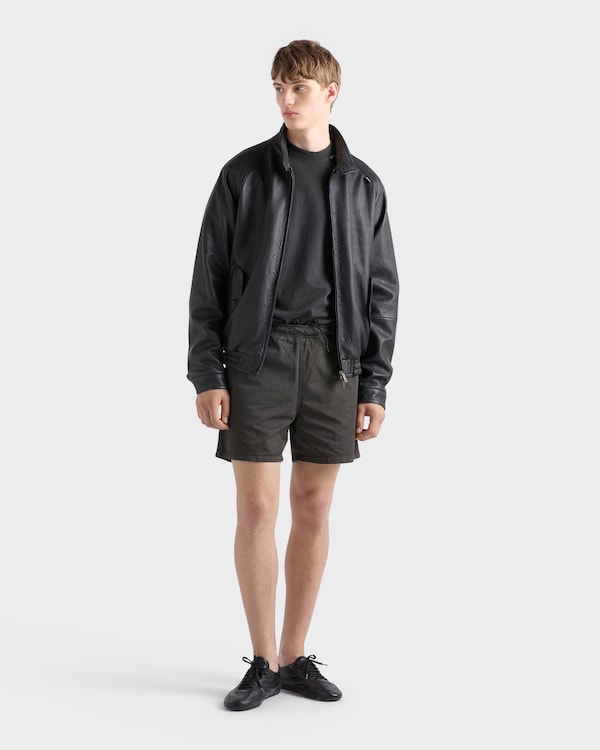 Short-sleeved cotton T-shirt - Asphalt Gray Short-sleeved cotton T-shirt - Asphalt Gray