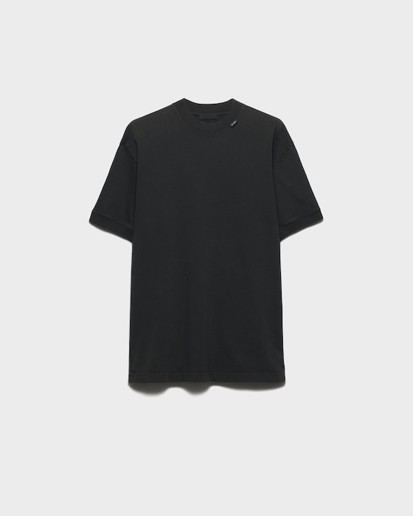 Short-sleeved cotton T-shirt - Asphalt Gray Short-sleeved cotton T-shirt - Asphalt Gray