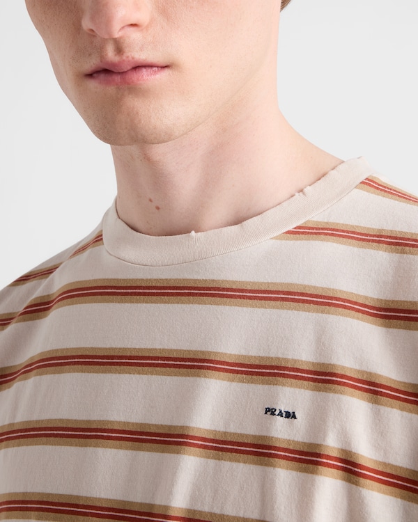 코튼 티셔츠 - 오팔/카멜 코튼 티셔츠 - 오팔/카멜