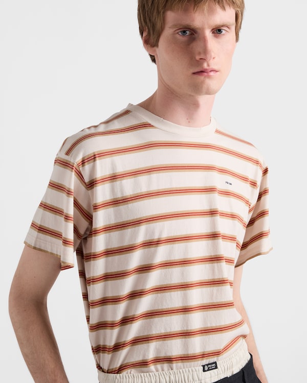 코튼 티셔츠 - 오팔/카멜 코튼 티셔츠 - 오팔/카멜