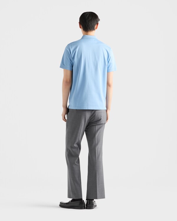 Piqué polo shirt - Light Blue Piqué polo shirt - Light Blue