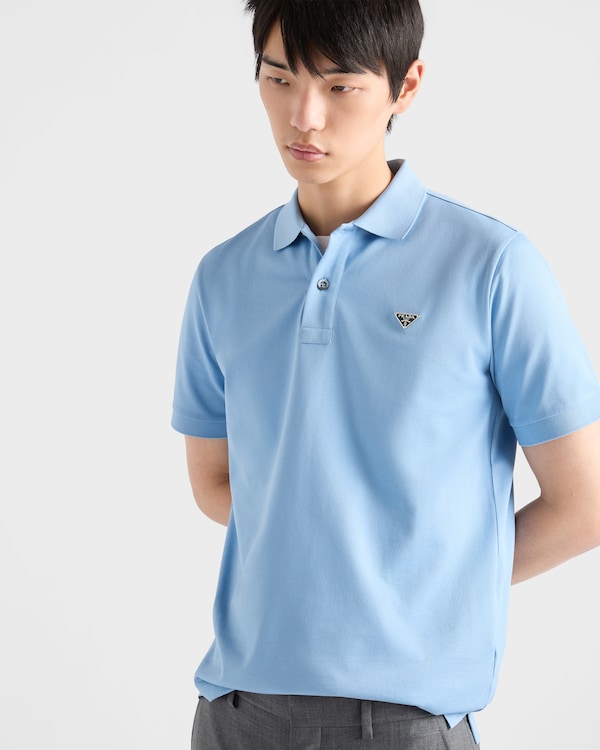 Piqué polo shirt - Light Blue Piqué polo shirt - Light Blue