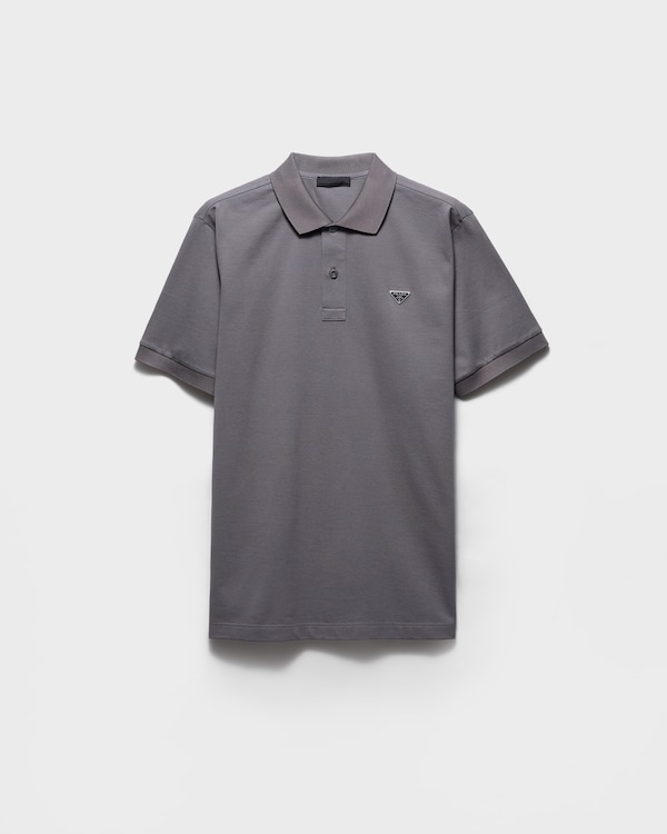 Piqué polo shirt - Steel Gray Piqué polo shirt - Steel Gray