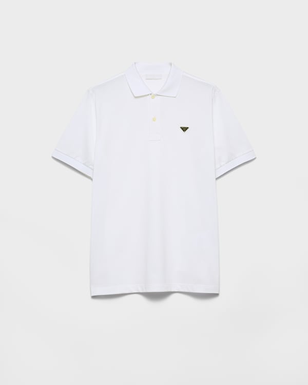 Tシャツ・カットソー PRADA UJN885_16JK_F0009 TERRY T-SHIRT White Terry T-shirt | PRADA