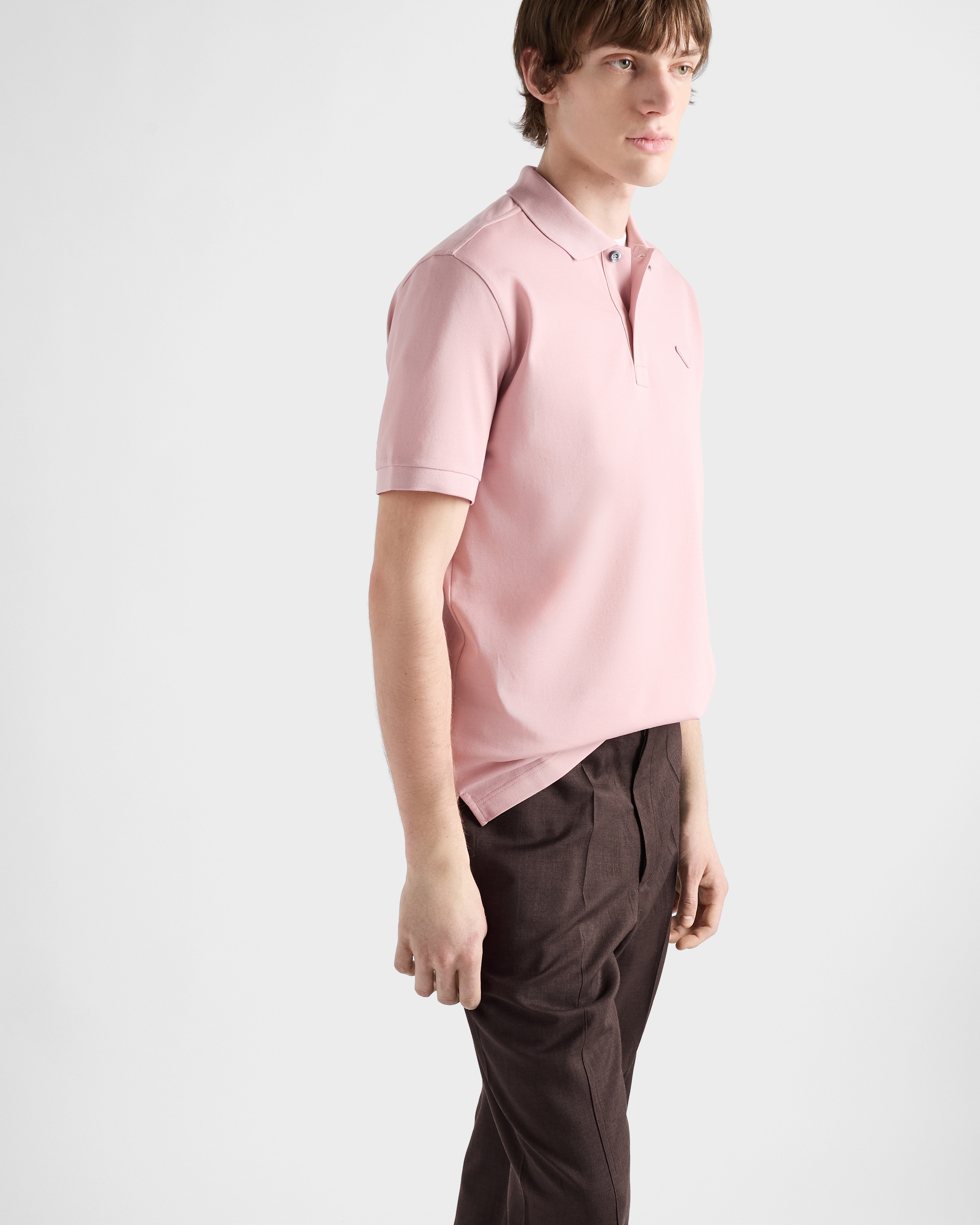 【PRADA】POLO MC◆UJN444XGS Black Light Bi-Stretch polo shirt | PRADA
