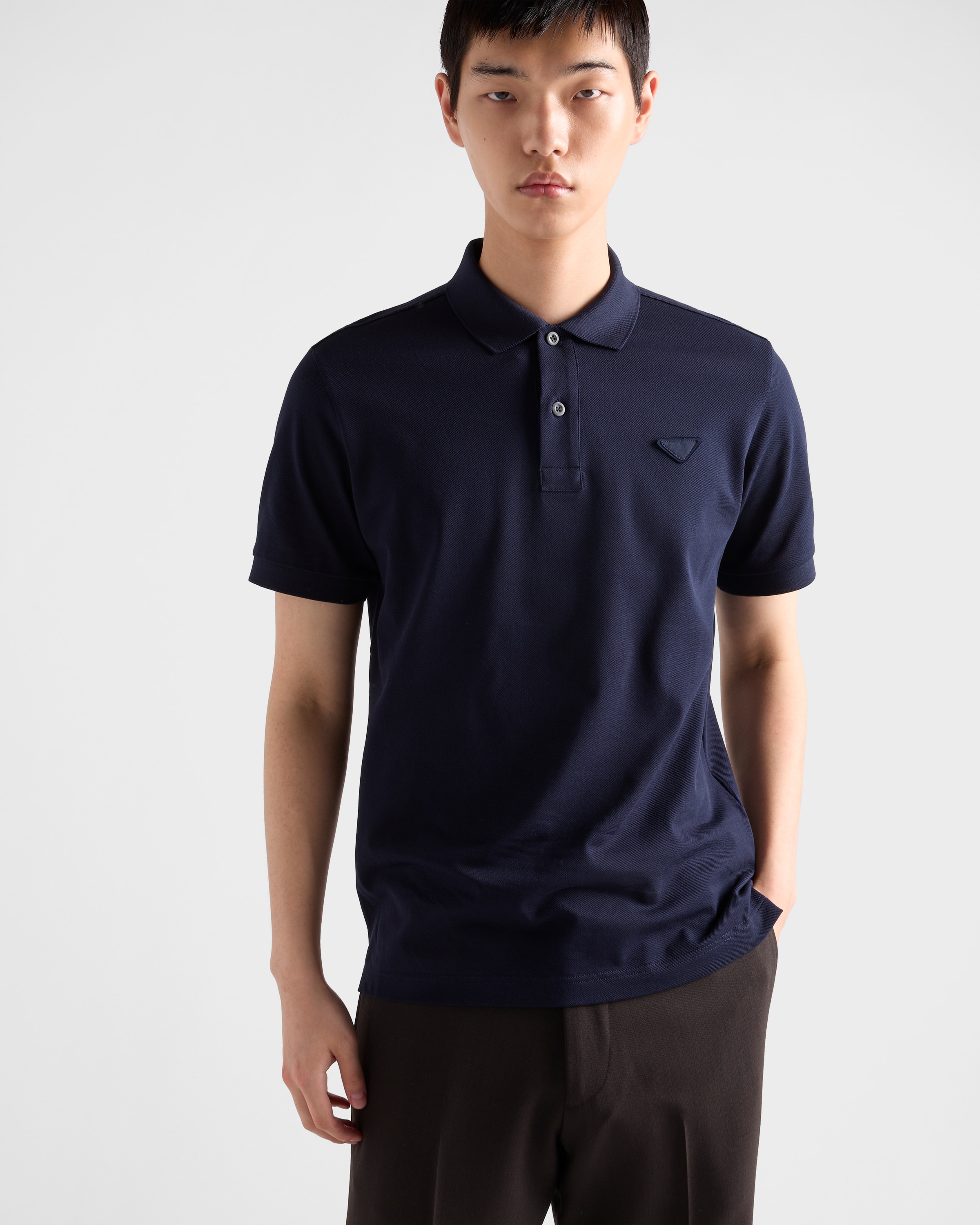 大人気　PRADA　ポロシャツ　ネイビー　クール　シンプル　かっこいい　紳士 中古・古着通販】PRADA SPORTS (プラダスポーツ) ロゴプレート