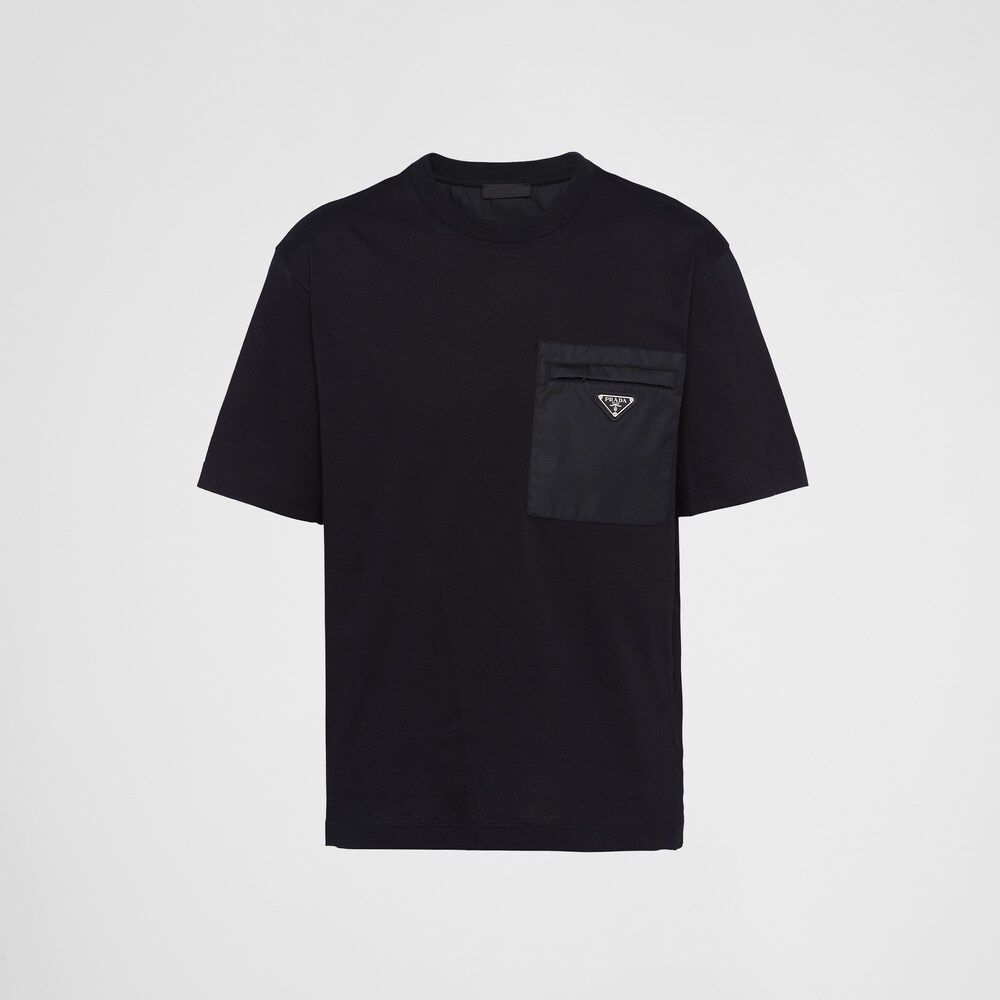 Prada Re-Nylon与平纹针织T恤 1