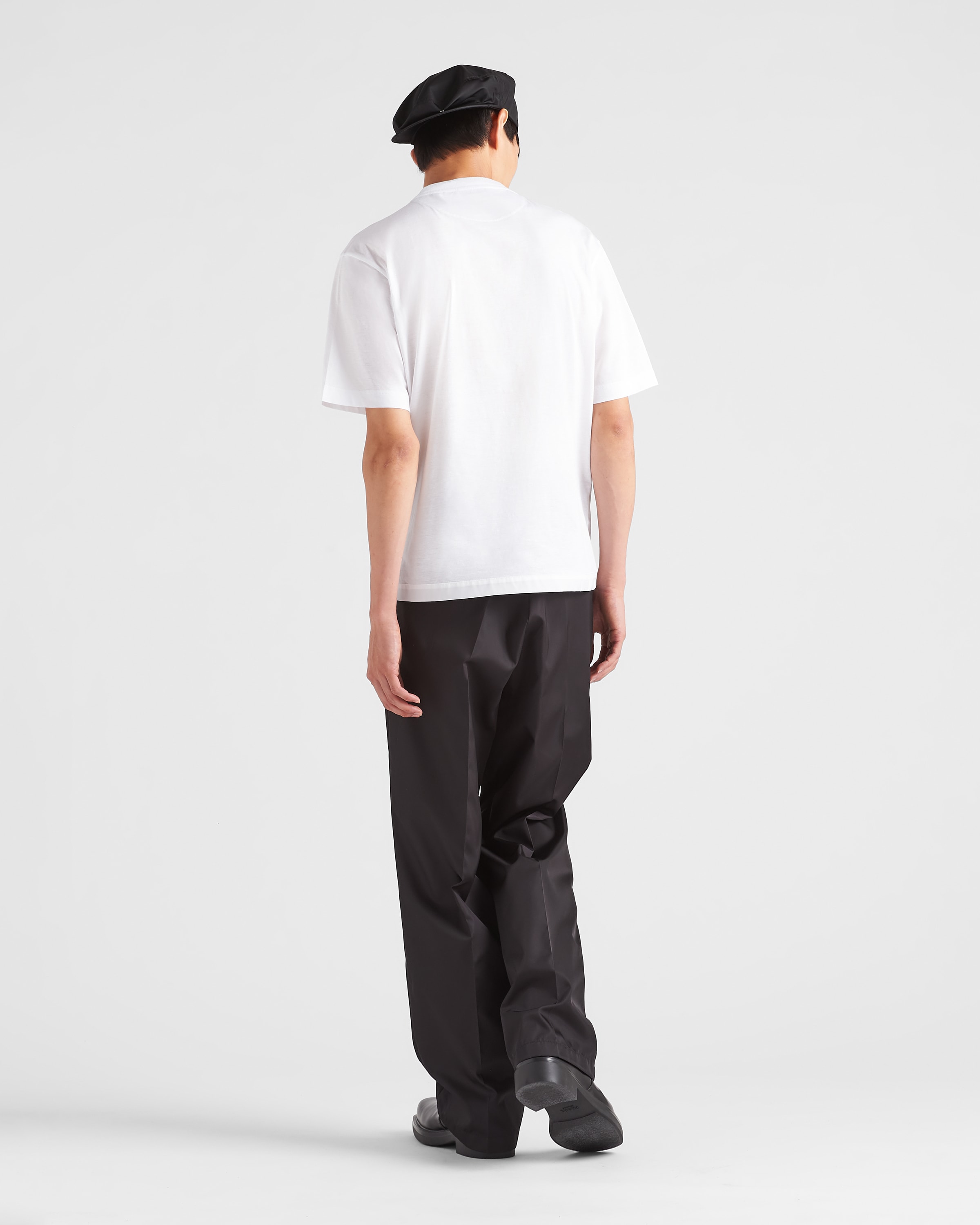 ホワイト Re-nylon Xジャージー Tシャツ | PRADA ホワイト Re-nylon Xジャージー Tシャツ | PRADA