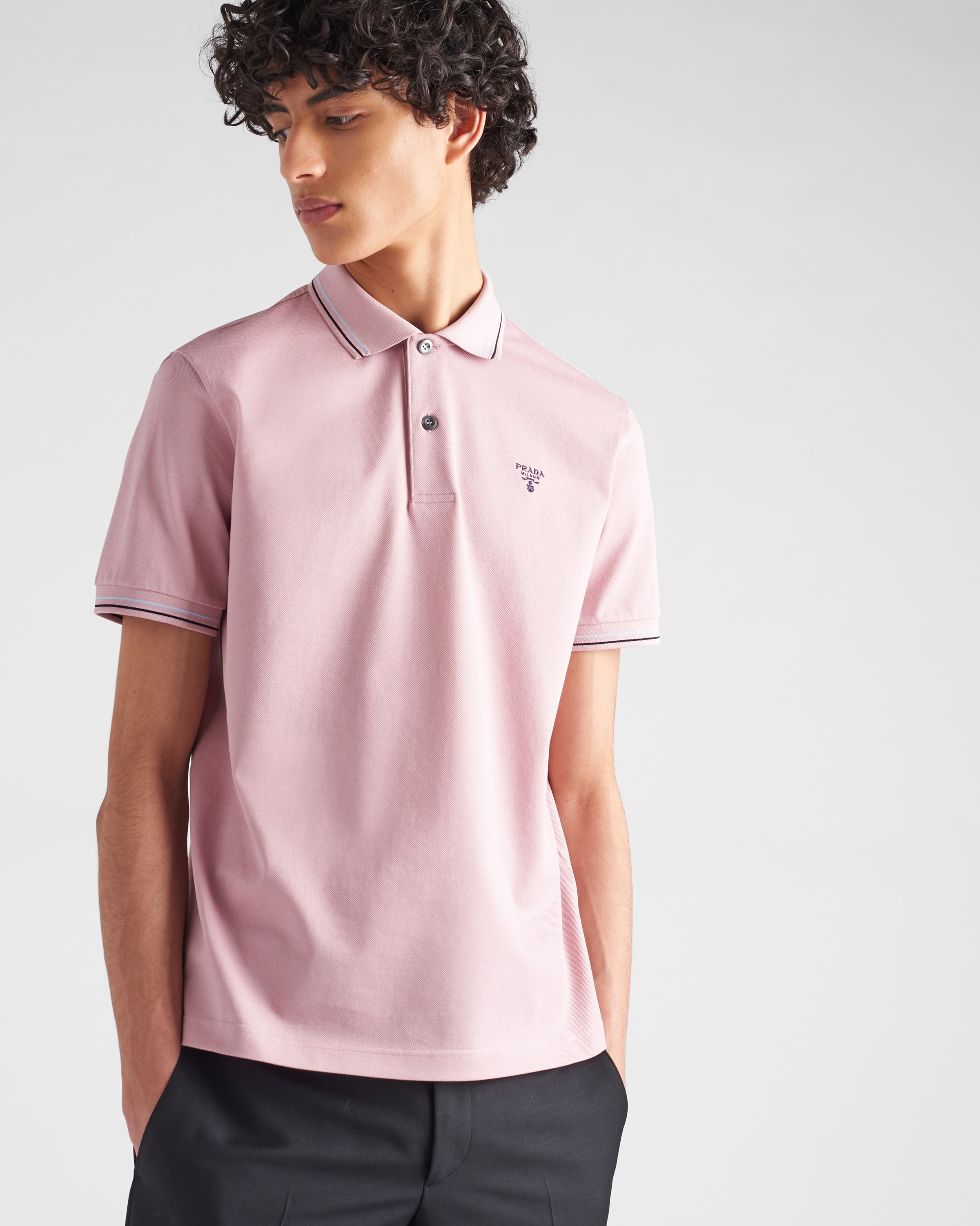 Cotton piqué polo shirt